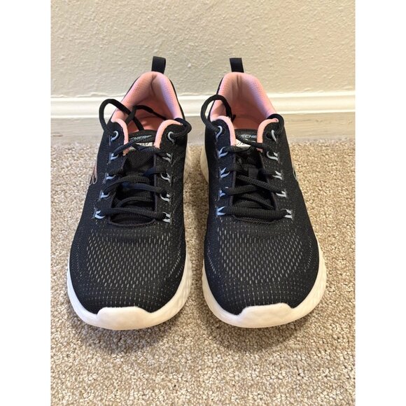 SKECHERS Women's 9 Lite Foam Lightweight Air-Cooled Running Sneaker Shoes Black - Picture 5 of 12